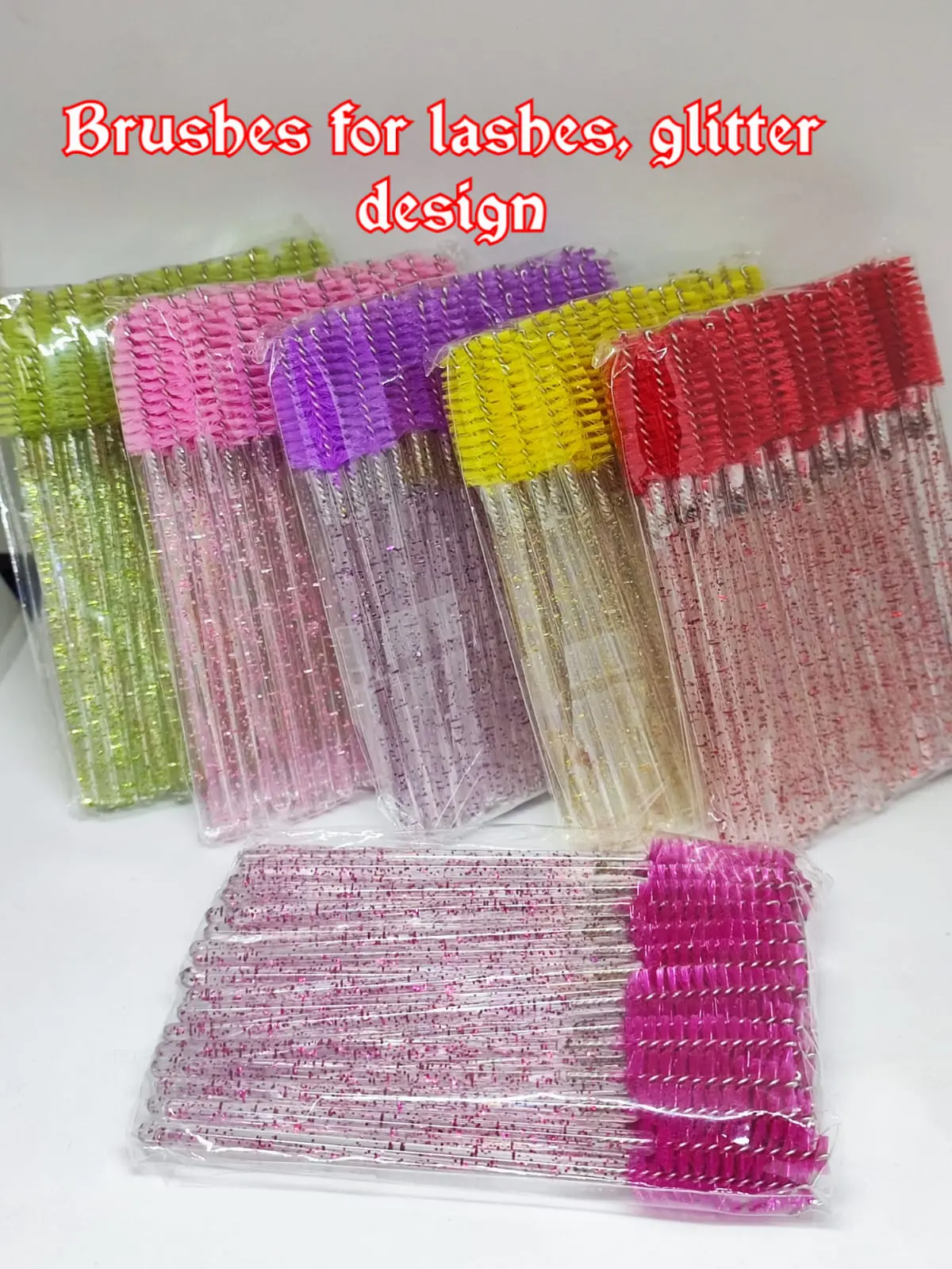 Glitter Lashes Brushes -50pcs