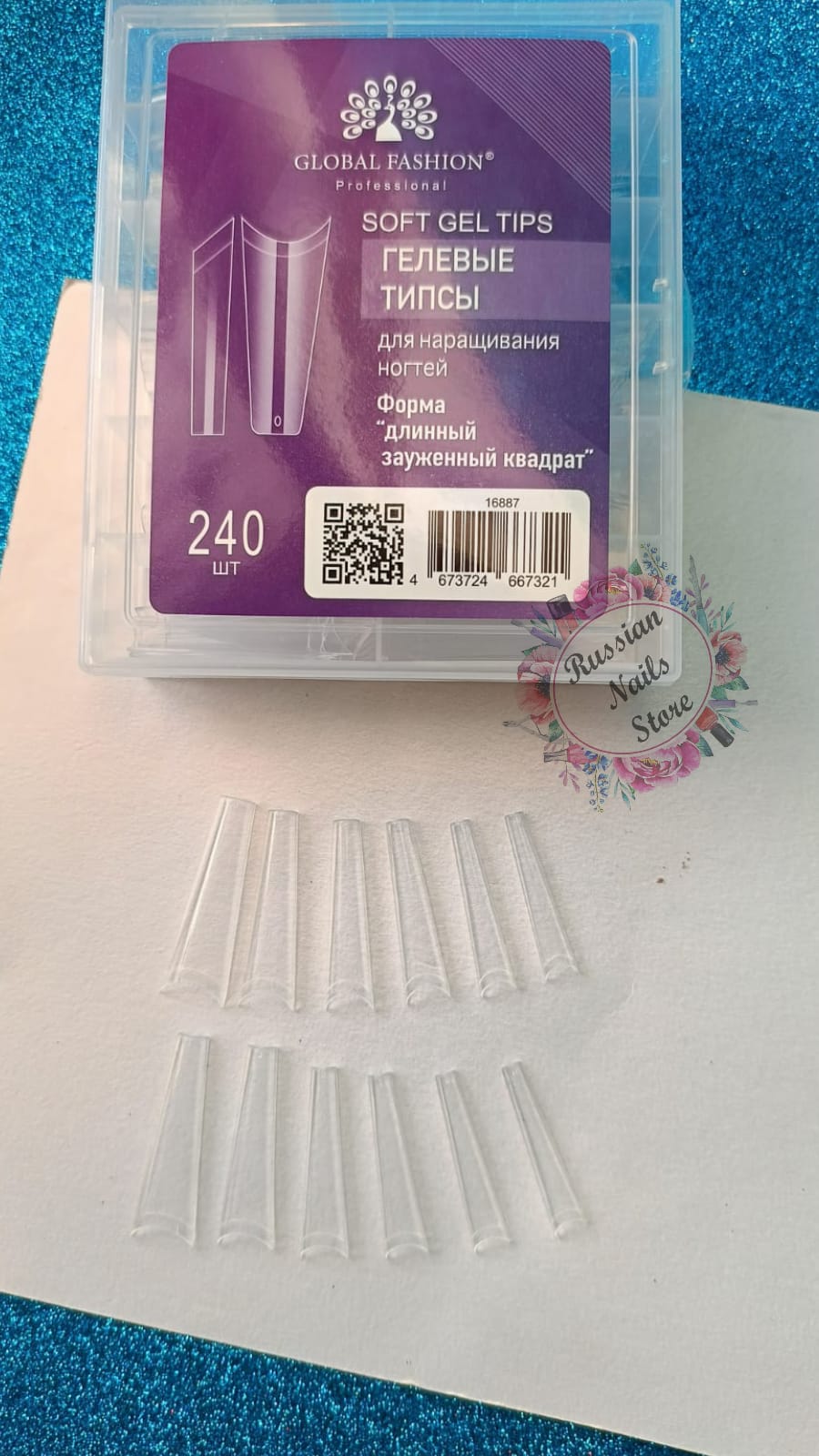 global fashion Half soft gel tips/240pcs