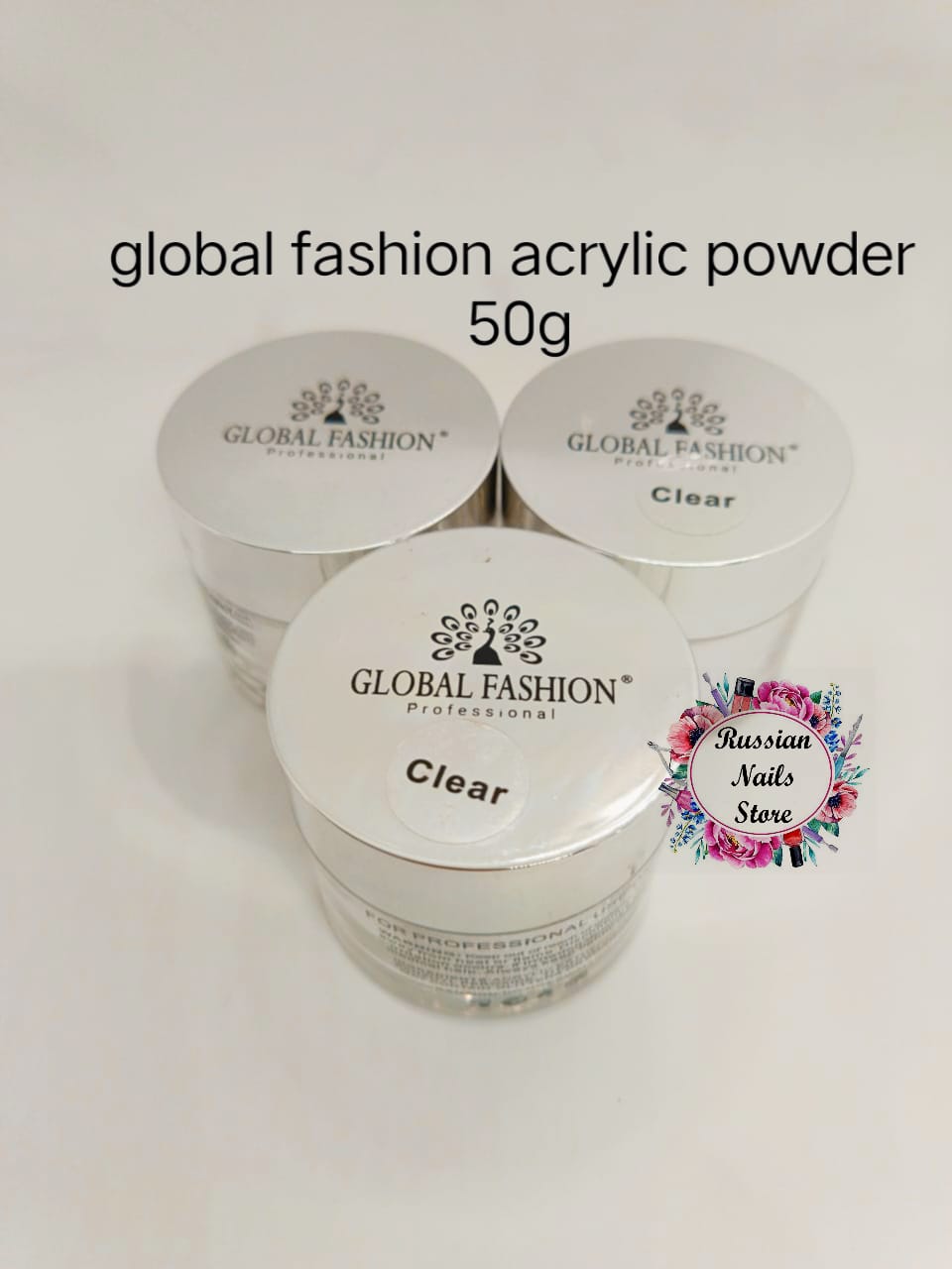 Global Fashion 50grams Clear Acrylic