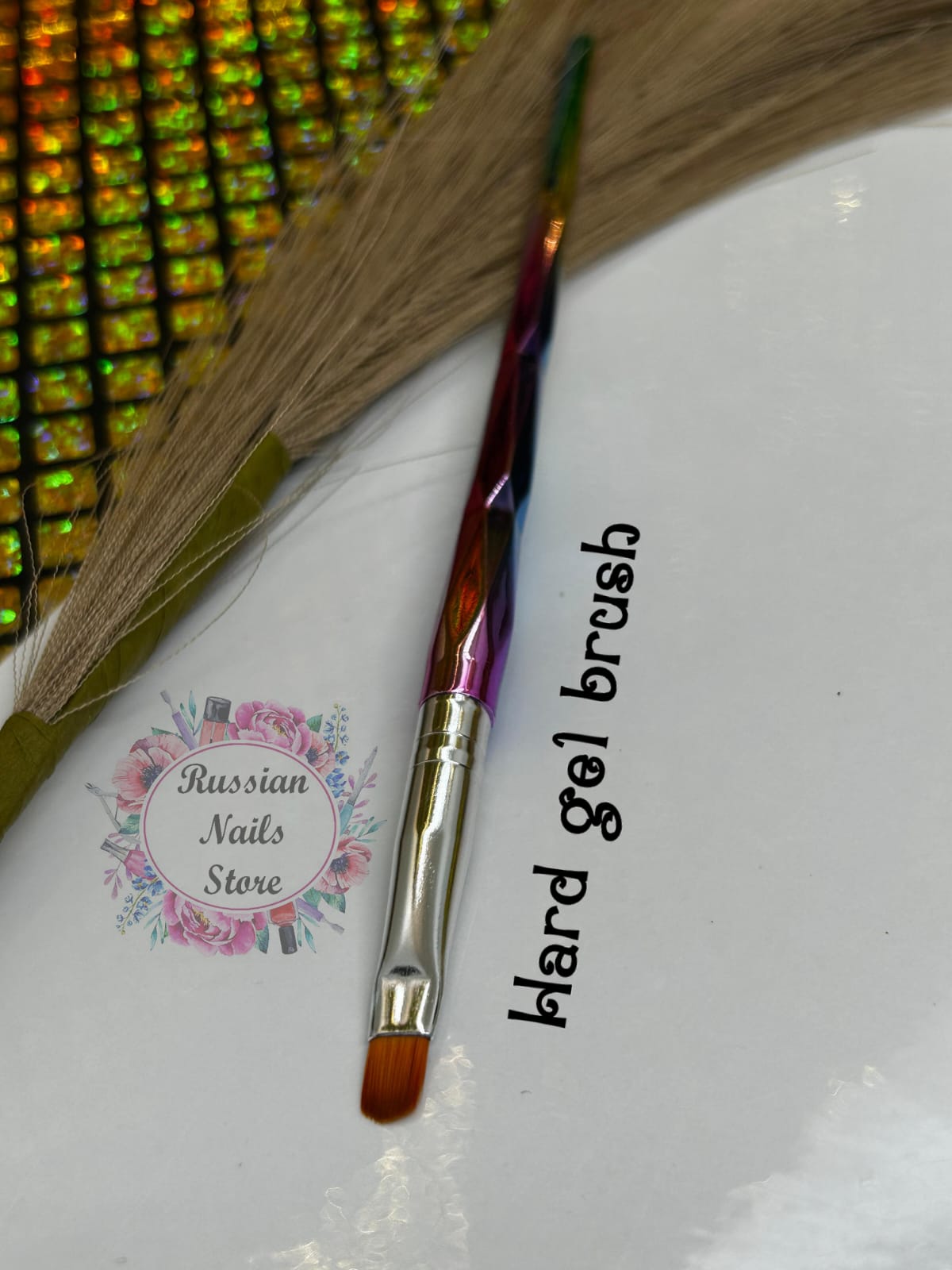 Round Hard Gel Brush