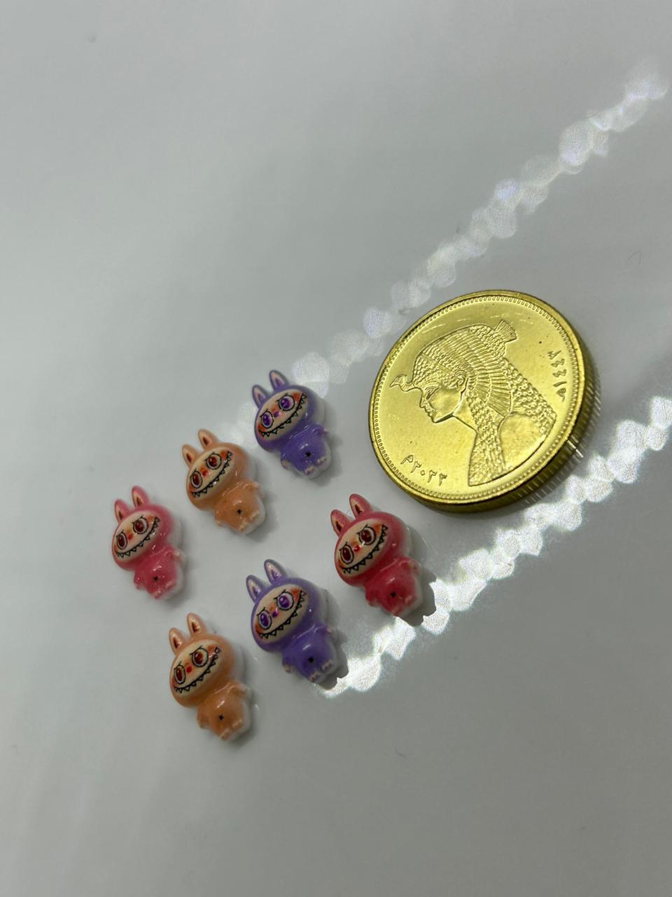 Labubu nail design 6pcs